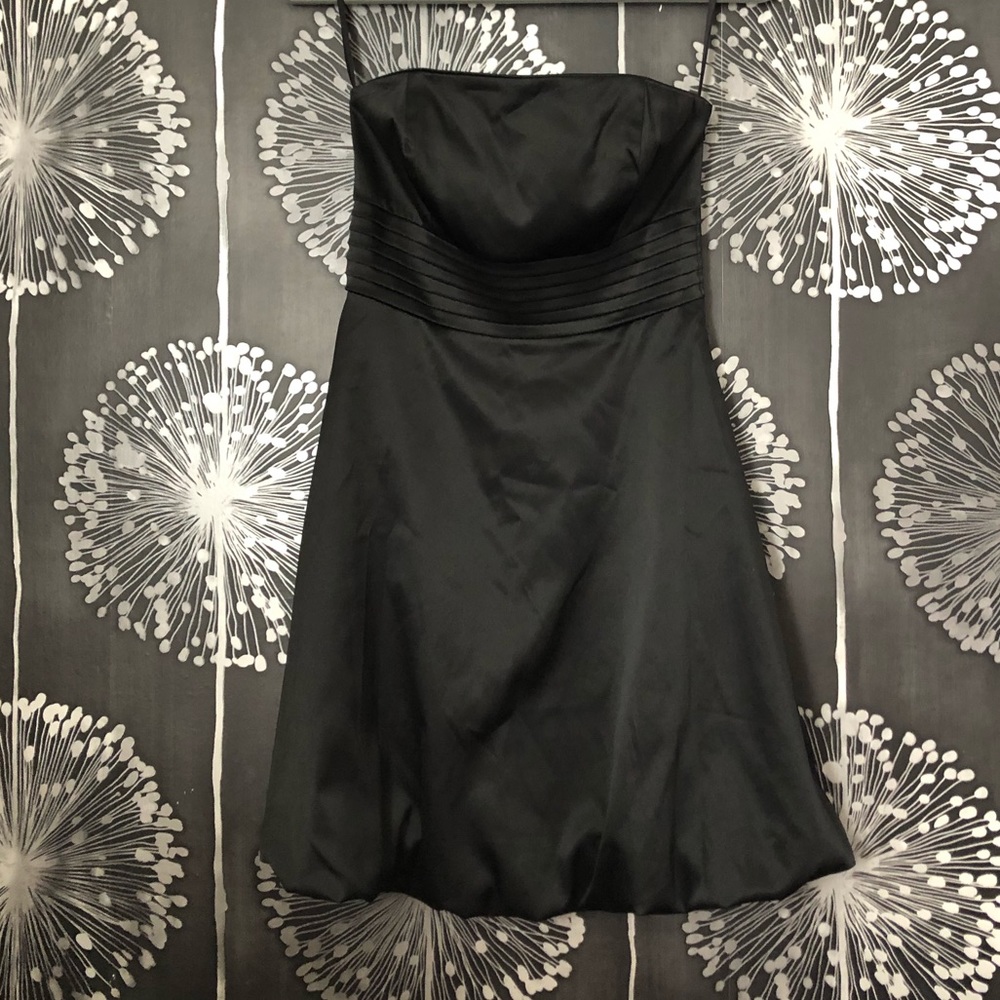 WHBM black satin dress - Picture 6 of 6
